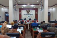 Situasi rapat kerja Komisi I DPRD Trenggalek bersama OPD mitra