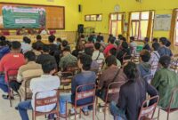 Suasana sosialisasi dan uji publik Ranperda Ekonomi Kreatif yang dibawakan oleh Joko Prasetyo
