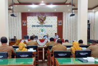 Suasana rapat kerja Komisi IV DPRD Trenggalek bersama OPD terkait dengan pembahasan Ranperda LPJ APBD 2022