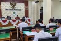 Rapat kerja antara Komisi I DPRD Trenggalek dengan OPD mitra bahas KUA-PPAS APBD Perubahan 
