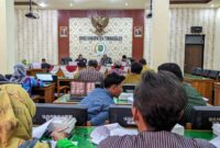 Rapat kerja antara Komisi IV DPRD Trenggalek bersama Dinas Kesehatan dan direktur RSUD dr. Soedomo Trenggalek