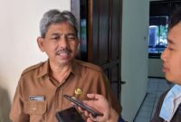 Sekretaris Daerah Trenggalek, Edi Soepriyanto usai mengikuti rapat kerja bersama Komisi I DPRD Trenggalek