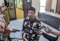 Doding Rahmadi, Wakil Ketua DPRD Trenggalek saat dikonfirmasi awak media pasca pimpin rapat, Senin (13/11/2023).