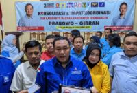 Mugianto selaku Ketua Tim Kampanye Daerah Prabowo-Gibran di Trenggalek saat dikonfirmasi awak media, Rabu (20/12/2023).