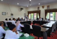 Suasana Rapat Kerja antara Komisi IV DPRD Trenggalek bersama beberapa OPD mitra kerja di gedung DPRD Trenggalek.