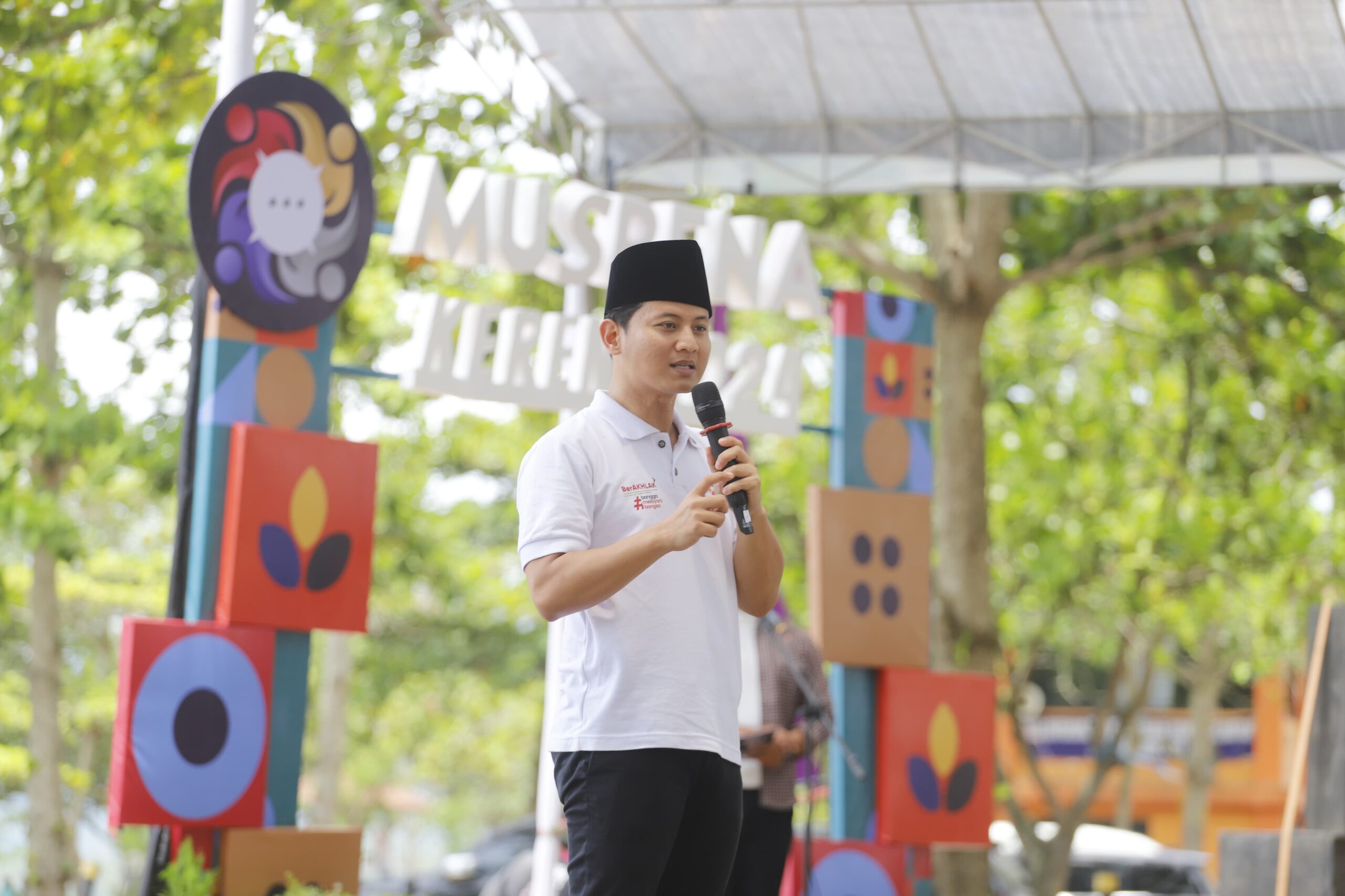 Saat Bupati Trenggalek Mochamad Nur Arifin menyampaikan sambutan sebelum serangkaian kegiatan Musrenakeren dimulai.