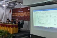KPU Trenggalek menggelar rapat pleno penetapan perolehan kursi dan calon terpilih anggota DPRD Trenggalek dalam pemilu 2024.