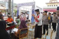 Saat Wakil Bupati Trenggalek Syah Muhammad Natanegara sambangi Masjid Baitul Mutaqin, Dusun Slorok, Desa Nglebeng, Kecamatan Panggul.