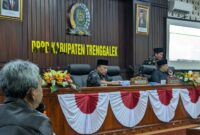 Suasana rapat kerja antara Banggar DPRD Trenggalek dengan TAPD Kabupaten Trenggalek.