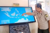 Kepala Pelaksana Badan Penanggulangan Bencana Daerah (BPBD) Trenggalek, Stefanus Triadi Atmono memetakan wilayah rawan terdampak gempa megatrust.