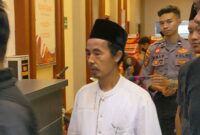Doc. Tersangka S saat dipanggil ke Polres Trenggalek untuk dimintai keterangan