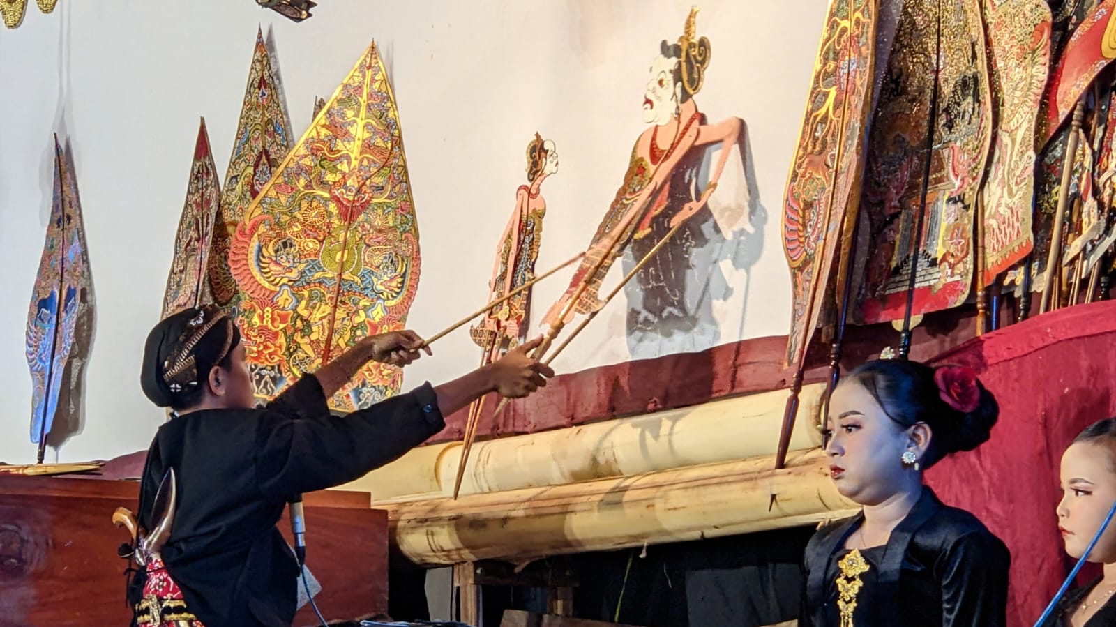 Penampilan dalang cilik Ilham Ramadhani dari SDN 1 Bendoroto, Kecamatan Munjungan