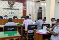 Rapat kerja antara komisi III DPRD Trenggalek bersama Dinas Perhubungan (Dishub) Trenggalek.