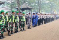 Tim gabungan rapatkan barisan di kawasan Watulimo, Trenggalek. (Foto : Polres Trenggalek)