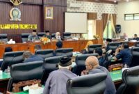 Suasana rapat Paripurna DPRD Trenggalek pada Senin (24/2/2025) lalu.
