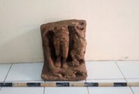 Dokumentasi penemuan Arca Durga Mahisasuramardhini pada tahun 2023.