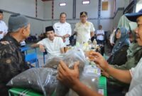 Suasana saat Wakil Bupati Trenggalek, Syah Mohamad Natanegara meninjau kegiatan Mening Deh di Desa Tumpuk, Kecamatan Tugu, Kabupaten Trenggalek.