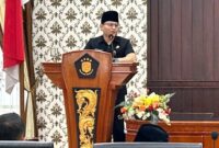 Saat Bupati Mochamad Nur Arifin hadiri rapat paripurna bersama DPRD Trenggalek, pada Selasa (10/6/2025) kemarin.