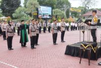 Kapolres Trenggalek, AKBP Ridwan Maliki pimpin serah terima jabatan (Sertijab) dua Kapolsek baru dan jabatan Kabagren.