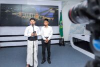 Bupati Trenggalek Mochamad Nur Arifin lakukan siaran Pers dari Gedung Smart Center Trenggalek, Selasa (12/8/2025).