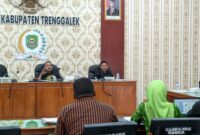 Suasana Rapat kerja antara Komisi IV DPRD Trenggalek dengan sejumlah OPD mitra membahas KUA PPAS APBD tahun 2026 di Aula Sekretariat DPRD Trenggalek.