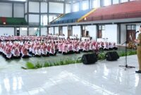 Doc. Bupati Trenggalek Mochamad Nur Arifin lantik PPPK di GOR Gajah Putih.