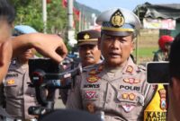 Kasatlantas Polres Trenggalek AKP Sony Suhartanto yang juga sebagai Kasatgas Gakkum Operasi Zebra Semeru 2025.