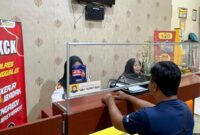 Situasi di pelayanan SKCK Polres Trenggalek