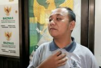 Humas Baznas Trenggalek, Deni Riani saat ditanyai tentang Donasi TPP ASN Trenggalek, Jumat (12/12/2025).