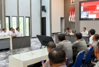 Latihan pra operasi yang dijalani jajaran polisi saat pembukaan Operasi Pekat Semeru 2026 di Trenggalek. (Foto: Website Polri)
