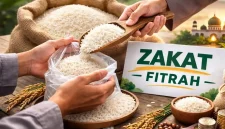 Ilustrasi Zakat Fitrah generated ai.