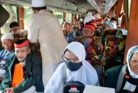 Ilustrasi keberangkatan jemaah haji asal Trenggalek. (Foto: Istimewa)