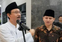 Menteri Sosial RI Saifullah Yusuf bersama Bupati Trenggalek, Mochamad Nur Arifin di Pendopo Manggala Praja Nugraha.