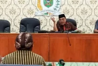 Suasana rapat kerja antara Pansus I DPRD Trenggalek