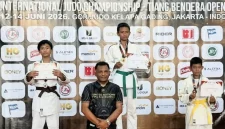 Atlet Judo Trenggalek Naik Podium dalam ajang Judo Association Djakarta (J.A.D) Tiang Bendera International Judo Championship di Jakarta.