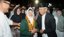 Sekda Trenggalek Edy Soepriyanto sambut kepulangan jamaah haji di Pendopo.