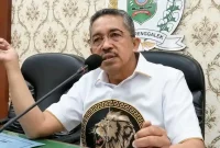 Sukarodin selaku Ketua Komisi IV DPRD Trenggalek saat dikonfirmasi usai terima RDP dengan KONI, PSSI dan Dispora Trenggalek.