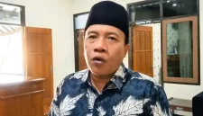 Doding Rahmadi usai pimpin rapat Banggar DPRD Trenggalek bersama TAPD, Rabu (29/7/2026).