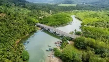 Jembatan Cengkrong difoto dari udara. (Foto: Google Local Guide @Romi D Nanda)