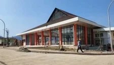 Salah satu bagian dari Sekolah Rakyat Trenggalek yang masih dalam proses pengerjaan.