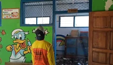 Dua ruangan gudang di kompleks TK Dharma Wanita 1 Jatiprahu, Kecamatan Karangan, Trenggalek, terbakar pada Sabtu (5/9/2026).