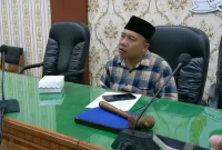 Ketua DPRD Trenggalek Doding Rahmadi saat dikonfirmasi tentang Perda Pilkades, Jumat (11/9/2026).