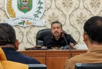 Suasana rapat kerja Komisi IV DPRD Trenggalek dengan Direktur RSUD Dr Suedomo, Baznas, hingga BPS.