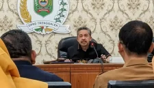 Suasana rapat kerja Komisi IV DPRD Trenggalek dengan Direktur RSUD Dr Suedomo, Baznas, hingga BPS.